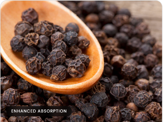 Black peppercorns